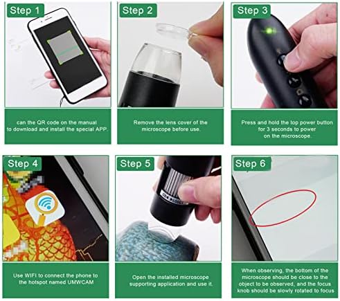 Connect 500X Scalp Detector for Hair Health, Skin Hair Diagnosis Analyzing High Definition Electronic Microscope Scalp Follicle Detector