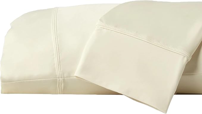 SHEEX Original Performance Cooling Pillowcases, Ultra-Soft Pillowcase Set, 2 Cooling Pillow Covers, King, Ecru