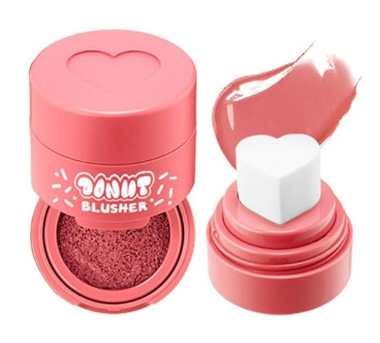 Stamp Liquid Blush Stamp Blush with Heart Shaped Applicator Natural Long Lasting Blush, Light and Airy Makeup for Women (2)