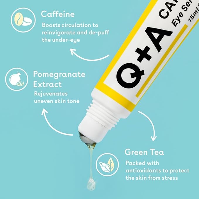 Caffeine Eye Serum. An eye serum to boost circulation and de-puff the under eye area. 15ml/0.5fl.oz