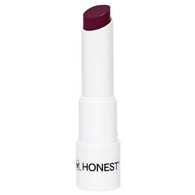 Honest Beauty Tinted Lip Balm | Antioxidant-rich Acai Extracts + Avocado Oil | EWG Certified, Vegan, Cruelty Free | Plum Drop