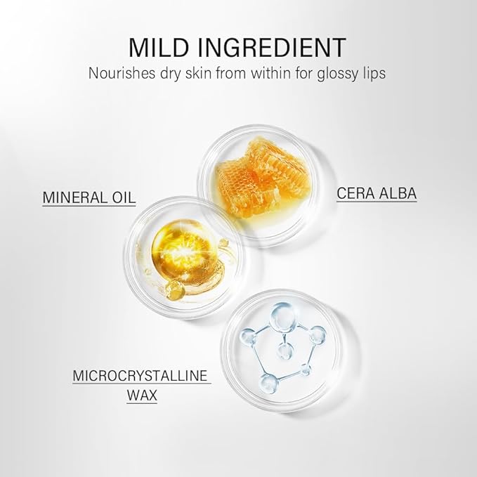 Peptide Lip Treatment Lip Care Gel - Moisturizing Lip Essence Absorption | Nourishing and Hydrating Dry Lips Butter, Organic Plant-Based Balm Lip Oil Essence Lip Gloss Lip Mask (03 Salted Carame)