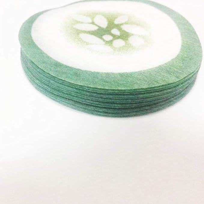 100pcs Under Eye Pads Disposable Cucumber Print Non-Woven Eye Patches Eyelash Pad DIY Eye Care Tool for Home Travel and Salon