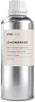 VINEVIDA Lemongrass Essential Oil - 32 oz - Undiluted - DIY Candle Scents - Bulk for Soap Making & Skin Safe
