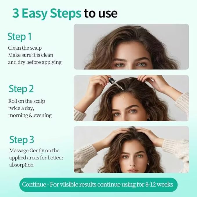 Rosemary Hair Oil, a lightweight rosemary essential oil spray, suitable for all scalps and hair, free of parabens and sulfate surfactants, 15ml. (1, 10.5ml)