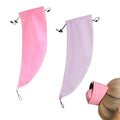 Waterproof Hair Sleeve for Long Hair, Crown Washing Shower Cap Ponytail, Reusable Adjustable, Quick Root Refresh for Shower Gym Travel Pool Beach, Time Saver (Purple+Pink, 2PC)