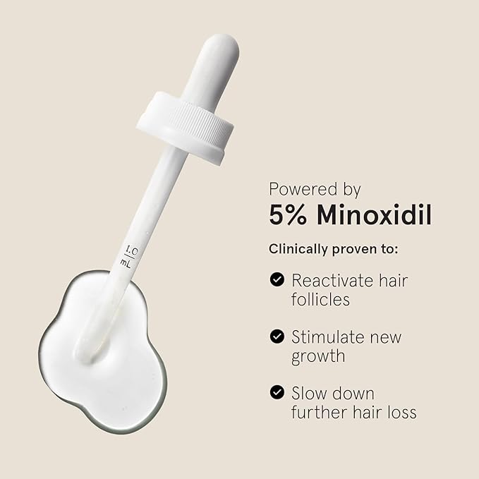 Keeps Extra Strength Minoxidil for Men - 5% Minoxidil Hair Growth Serum - Hair Loss & Regrowth Treatment for Thinning & Bald Spots - Clinically Proven Hair Growth Products - Unscented Topical Aerosol