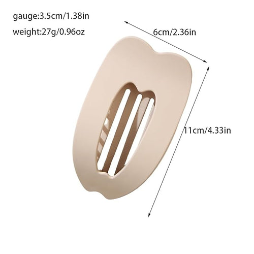 4 PCS Flat Hair Clips for Women, French Design Flat Hair Claw Clips, Strong Hold Matte Hair Barrettes for Women Thin Hair, Duck Billed Hair Clips for Daily Styling Christmas Gifts