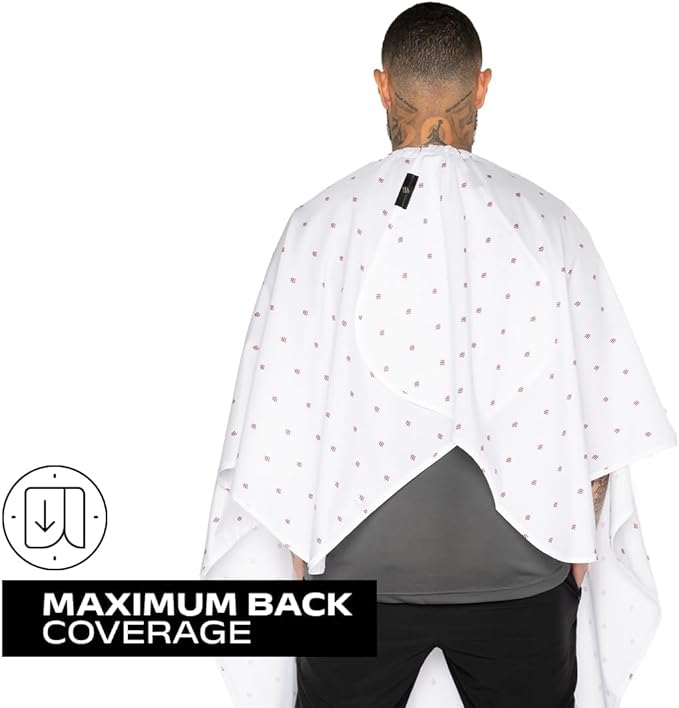 Barber Strong The Barber Cape Haircut Cover for Men, Hair Repelling and Static-Reducing Material, Water Resistant Fabric