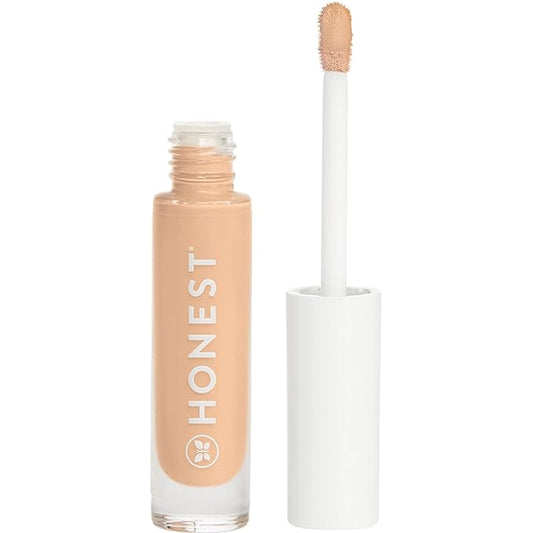 Honest Beauty Fresh Flex Concealer with Niacinamide + Vitamin E + Hyaluronic Acid | Vegan + Cruelty free | Cream, 0.17 fl oz