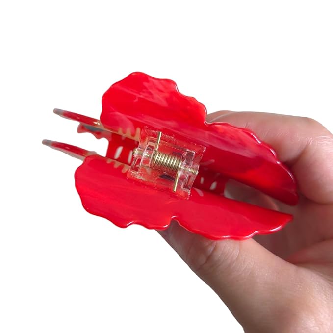 Novelty Aquatic Animals Hair Clips,Fighting Fish Hair Clip,Cellulose Acetate Hair Clips,Big Claw Clips for Women