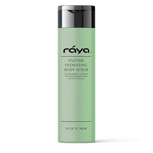 RAYA Enzyme Hydrating Body Scrub 8 oz Cucumber Scent (S-104) | Gentle and Exfoliating Body Scrub | Made with Seaweed, Jojoba Beads, and Fruit Enzymes
