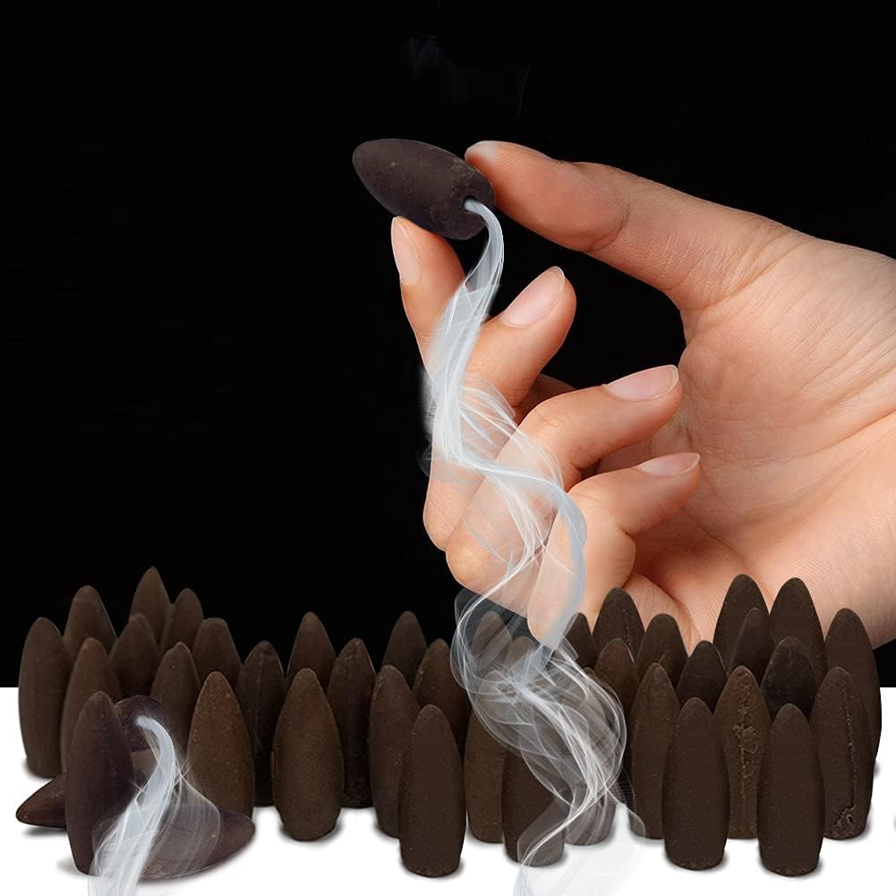 TRUMIRI Musk Backflow Incense Cones For Waterfall And Mat Bundle Inciensos Aromaticos|Incienso|Inciense|Insienso
