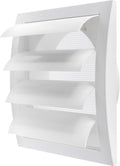 Repa Market 6 Inch White Dryer Vent Cover/Duct Cover for Walls or Ducting/ABS Plastic Grille with Flaps and Insect Screen/Exhaust and Dryer Vent Covers for Indoor & Outdoor Use