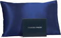 Fishers Finery 25mm Mulberry Silk Queen Pillowcase Navy