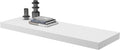 Large Floating Shelves for Wall Set of 1 Wooden Wall Shelves 36 in x 12.75 in x 2 in Room Decor Long Shelf with Invisible Wall Mount Bracket for Bedroom Kitchen Living Room White
