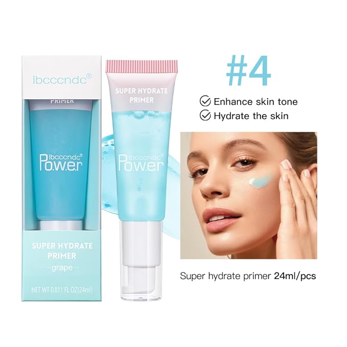 Super Hydrate Primer - Translucent Gel Formula for Long-lasting Makeup | Works on All Skin Types and Tones, Perfect Pre-makeup Primer (05 coconut)