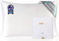 ZIMASILK 100% Pure Mulberry Silk Pillowcase for Hair and Skin Health,Soft and Smooth,Both Sides Premium Grade 6A Silk,600 Thread Count,with Hidden Zipper,1pc(Toddler 13''x18'',White)