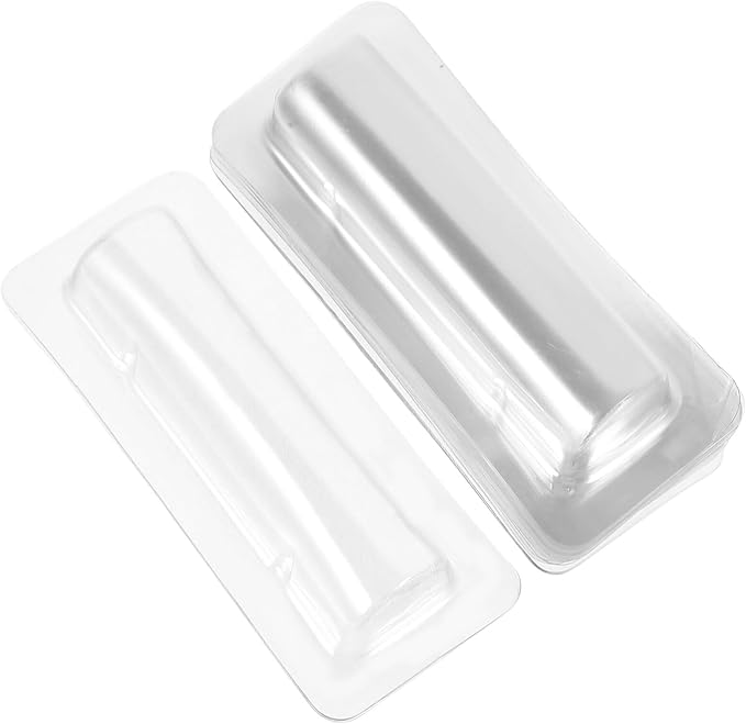 SEWACC 30pcs Clear Plastic Lip Balm Pouches Clear Lipstick Holder Money Card Holder Transparent Lip Balm Window Holder Plastic Domes for Lip Balm