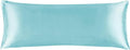 BEDELITE Satin Body Pillow Cover, Super Soft and Cooling Body Pillow Pillowcase for Hair and Skin, Breathable Silky Full Long Pillowcase Cover(20"x54", Blue)
