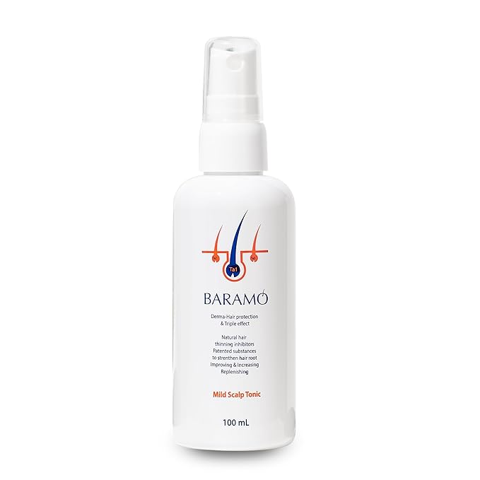 Mild Scalp Tonic for Anti-Hair Loss & Regrowth, DHT Blocker Serum Spray for Thickening, Nourishing Scalp & Hair for Men & Women, Dry, Sensitive Scalp Treatment - Sulfate & Paraben Free