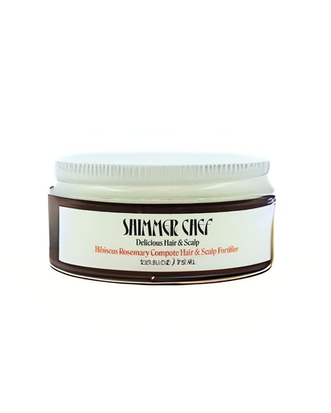 SHIMMER CHEF Hibiscus Rosemary Compote Hair & Scalp Fortifier | Botanical Elixir | Conditions & Strengthens, Restores Shine | Balances Scalp Microbiome | Promotes Healthy Hair & Uplifted Mood | 2.5 oz