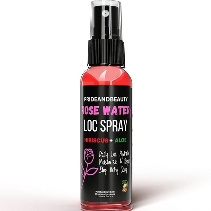 Hibiscus and Aloe Vera Hair Growth Spray for Dreadlocks and Loose Hairstyles Hair Care Treatment – Hydrate Dry Damaged Hair