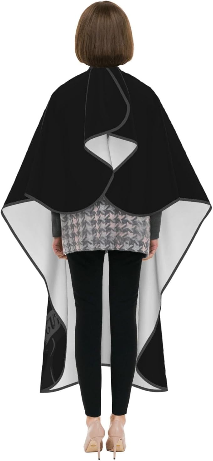 Custom Barber Cape for Men Personalized Professional Hair Cutting Cape with Text for Home Salon Barbershop
