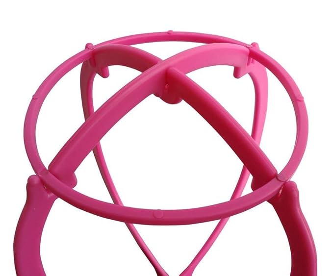 Dreamlover Portable Tall Stands for All Wigs, Collapsible Wig Dryer for Travel, Hot Pink, 2 Packs
