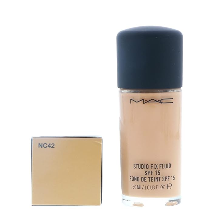 MAC Studio Fix Fluid Foundation SPF5, NC42, 1 Count, 1 Ounce