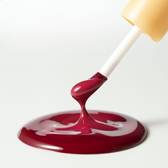 Laka Fruity Glam Lip Tint Mini, Glowing Lip Stain with Wide Color Spectrum, Hydrating & Lightweight Texture, Long-Lasting Bold Stain, Non-Sticky, Vegan, K-Beauty (#127 Rose)