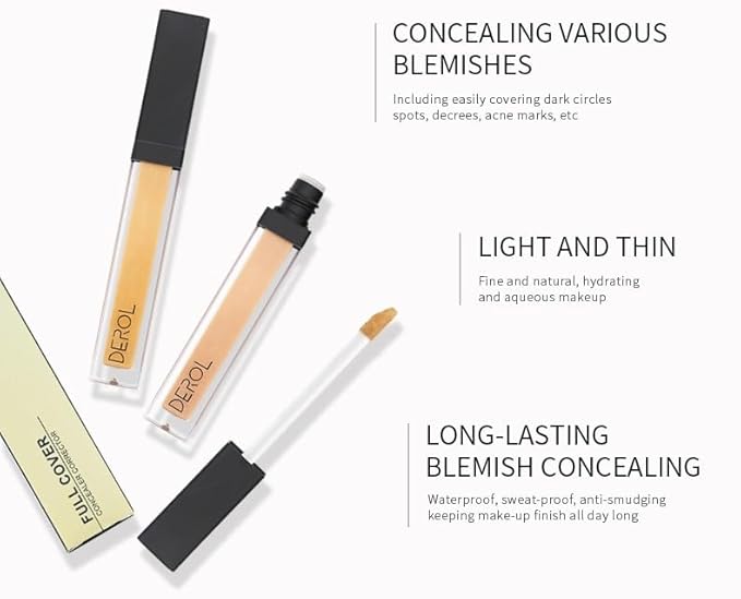Liquid Concealer Makeup - Natural Coverage & Highly Pigmented Lightweight Concealers 6.5ml (05)