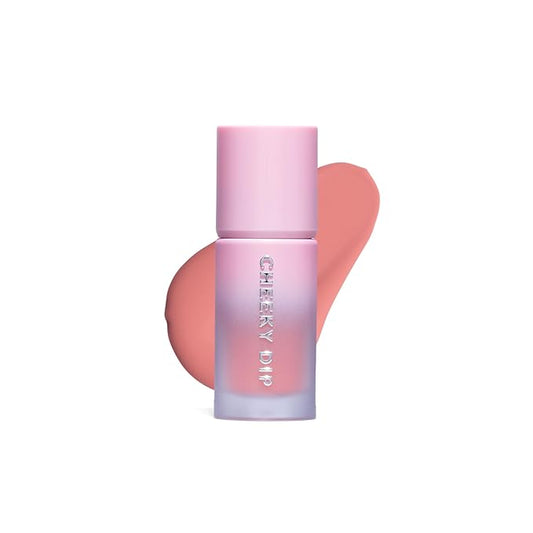 W7 Cheeky Dip Liquid Blusher - Pigmented Colour For Cheek Makeup - Satin Matte Finish - Lustful (Pink)