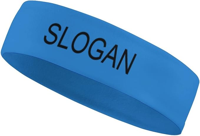 Hoxekle Custom Sport Headbands with Your Own Name Logo Text Photo Personalized Sweatbands Absorb Water Dry Fast Headbands for Women Men Basketball Yoga, White