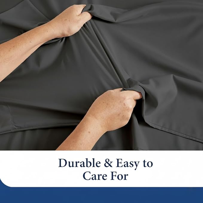 SKY BEDDINGS Queen Pillowcase Set of 2 - Soft Brushed Microfiber Pillow Cases with Envelope Clouser - Wrinkle-Free, Fade-Resistant Pillow Covers - 20 x 30 Inches, Dark Grey