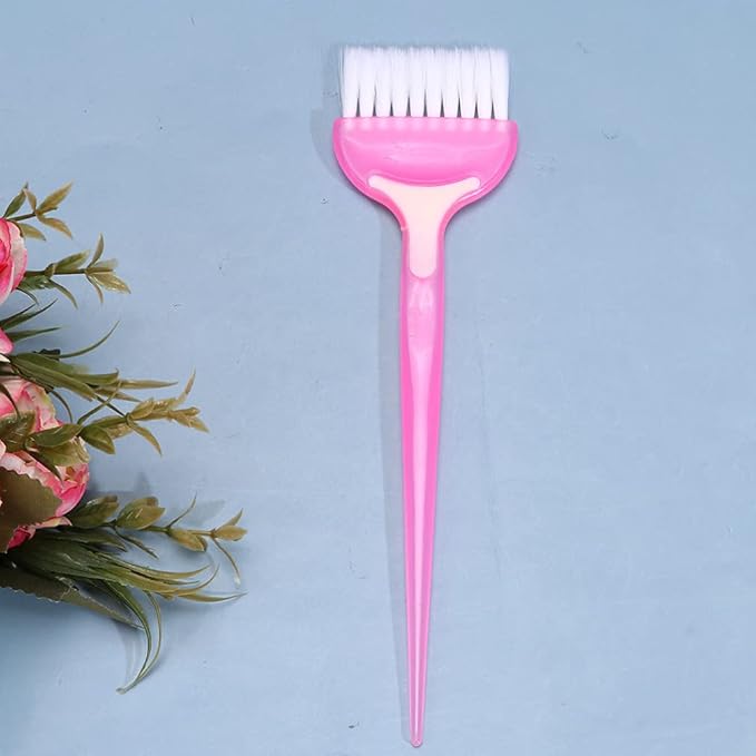 Beaupretty 4PCS Hair Dye Brush Hair Color Brush Hair Tint Highlight Salon Barber Hair Coloring Applicator Kit Pink