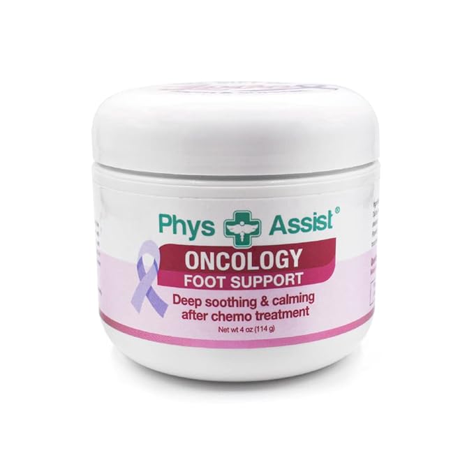 PhysAssist Bundle Oncology Kit For Women and Men - Comfort Kit For Chemo Patients. The Essentials for Face, Body & Feet. Includes Oncology Botanicals, Recovery and Foot Support. (3 - 4 oz) plus lip balm and aromaterahy nausea