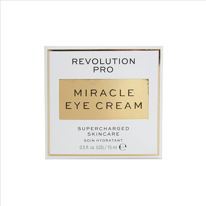 Revolution Pro, Miracle Eye Cream, Hydrating & Beautifying Eye Cream, Helps Dark Circles & Fine Lines with Vitamin C & Squalene, 0.5 oz
