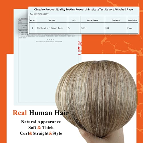 Full Shine Invisible Tape in Hair Extensions 18Inch Remy Tape in Color Dark Brown 3 Fading to 8 and 22 Blonde Double Sided Real Human Hair Extensions 20 Pcs 50G Seamless Brazilian for Wedding