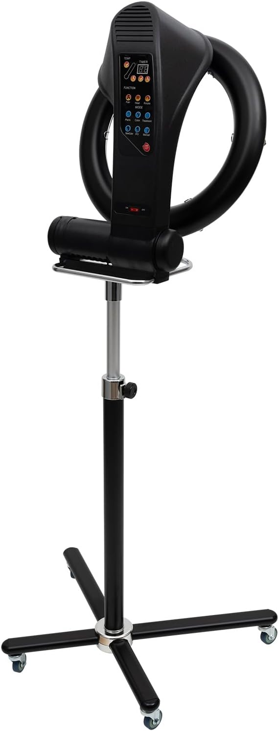 3 in 1 Orbiting Infrared Hair Dryer-Hair Steamer,110v 950W Hair Dryer with Wheels, Free-Stand Hair Dryer Color Processor Salon Drying Perming Machine