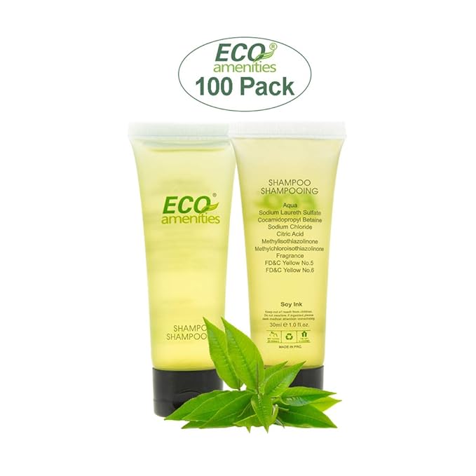 ECO amenities All-in-Kit 200pcs (100 Sets) 2-Piece Hotel Bulk Shampoo and Conditioner Set Per Case; Travel Size ToiletriesGuest Amenities