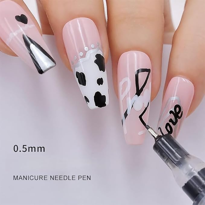 Nail Polish Pen, 1 PCS Nail Art Pen, Nail Pencil, DIY Drawing Painting Pen, for Nails DIY (Yellow 0.5mm)