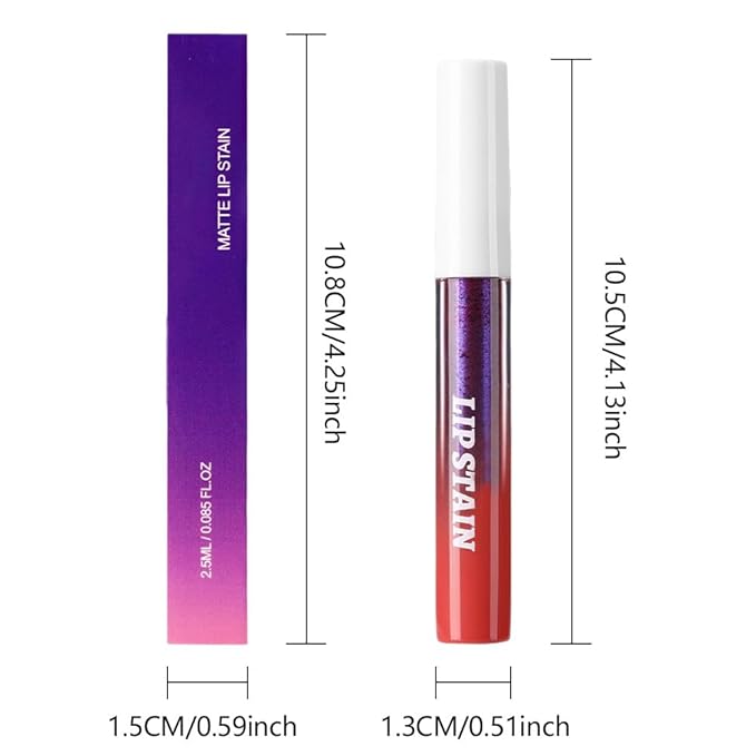 evpct Red Peel Off Lip Stain Tints, Red Liquid Lipstick Lip Stain Long Lasting Waterproof for Women, Non-stick Cup Lipstick Peel Off Highly Pigmented Not Faded Smudge-proof Easy to Apply, 03