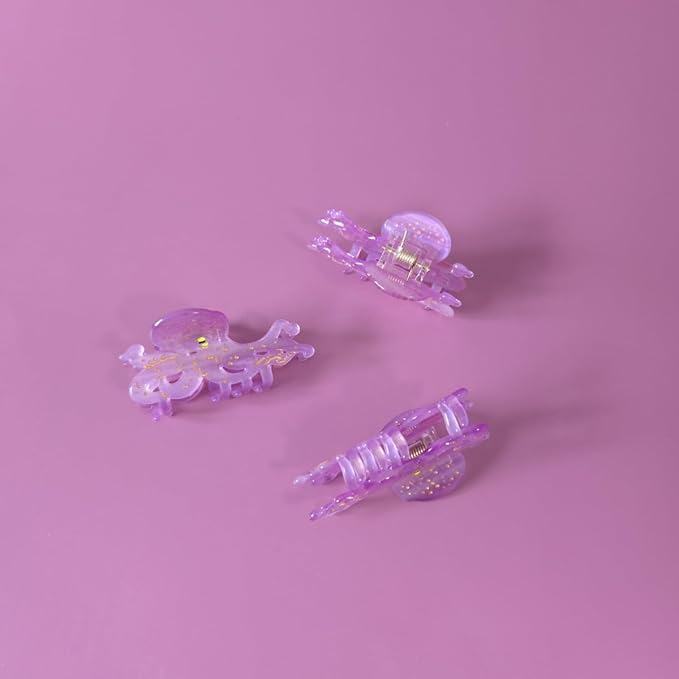 Small Octopus Claw Clip,Ocean Hair Clip,Acetate Hair Clips,Small Claw Clips for Women