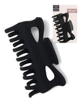 Kitsch Large Claw Clip for Thick Hair | Rubberized Finish for Easy-Grip, Electroplated Springs | Big Hair Clips for Updos Hairstyle | Ideal Gifts for Women - Black, 1pc