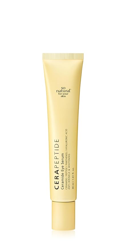 [So'natural Powder4room] Cera Peptide Eye Serum, 1 fl oz (30ml) | Eye Serum | Eye Cream | Korean Eye Cream | Korean Eye Serum | Peptide Serum | Under Eye Serum