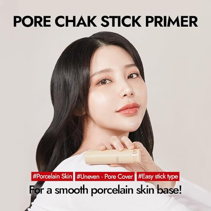 MERYTHOD PORE-CHAK Stick Primer Erasing Mattifying Hard Primer Stick, Filttered Effect, Easy Stick Type, Uneven&Pore Cover 0.4oz