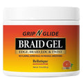GRIP N GLIDE Braiding Gel Maximum Hold for LOC & Twist - No Flaking, No Whitening, Fast Drying, High Shine, Cool & Refreshing, Long Lasting Hold (15 oz)