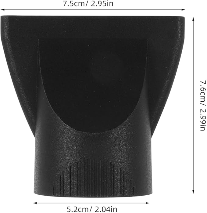 2Pcs Hair Dryer Concentrator Nozzle Attachments Universal Blow Dryer Accessories for Precise Styling Enhanced Shine Lightweight Plastic 3X3X2 Inches