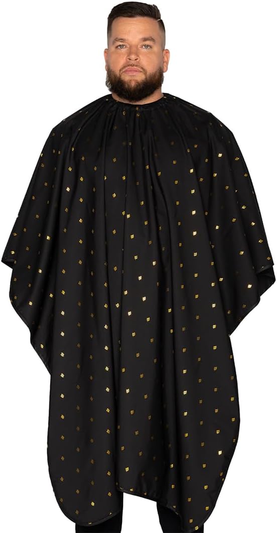 Barber Strong The Barber Cape Haircut Cover for Men, Hair Repelling and Static-Reducing Material, Water Resistant Fabric